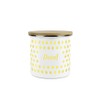 Purely Home Yellow Polka Dots Decaf Storage Canister - Spotty