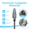 Safety Tungsten Nail Drill Bits Advanced Upward Cut Teeth, 3/32