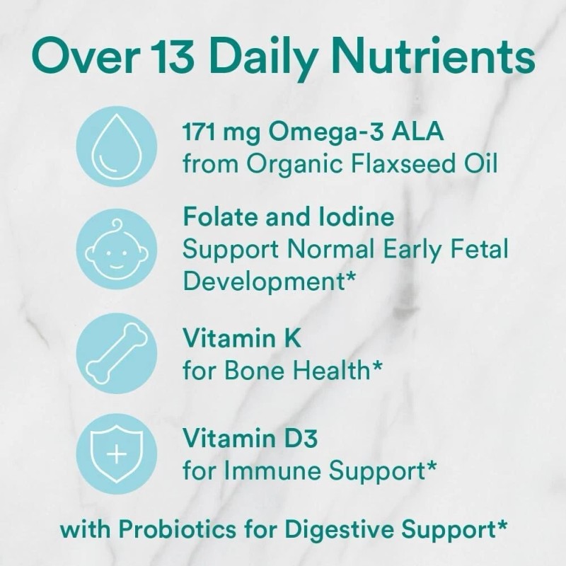 SMARTY PANTS - Organic Pre-Natal Multi Vitamin Wtih Probiotics -