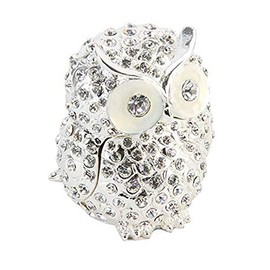 Crystal Owl Trinket Box - Ornament - Treasured Trinkets