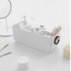 MEVOPHEE Bedside Hanging Caddy, Plastic Hanging Storage Shelf Holder Organizer