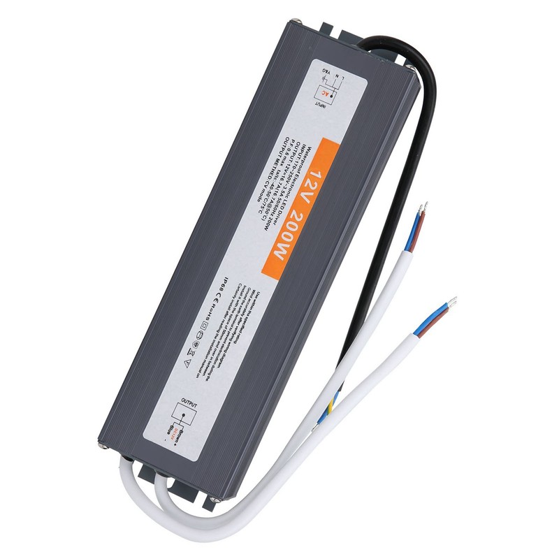 200W Professional Waterproof Electronic LED Driver Power Supply AC170‑ (50/60HZ)