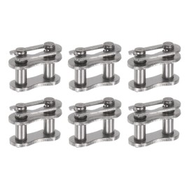 uxcell 6Pcs #35 Chain Master Connector Link Roller 3/8" Pitch Stainless Steel Standard Connecting Split Links for 06C Chain