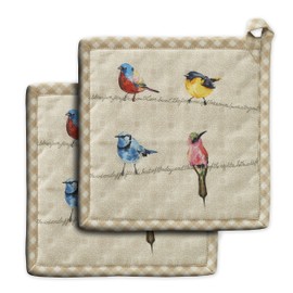 Maison d' Hermine Spring/Summer Set with Oven Gloves and Pot Holder