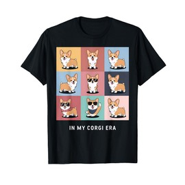 Corgi Dog Lover Gift Idea Cute Corgi Era Kawaii Art T-Shirt
