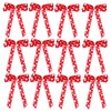 Voeveca 7"x12" Red Valentine Bow with White Heart Decor -