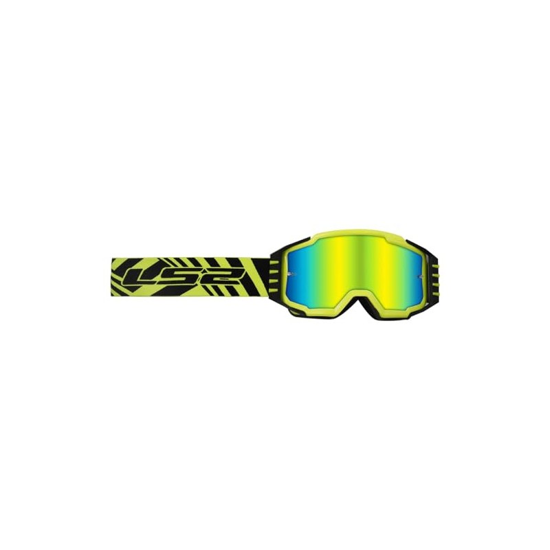 LS2 Helmets Charger Pro Motorcycle OTG Goggle (Hi-Viz Yellow with