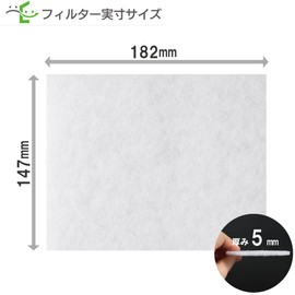Filter Com Panasonic [FY-FB1815 / FY-DRV062 Compatible] Ventilation Vent Compatible Filter Diameter: 7.2 x 5.8 inches (182 x 147 mm) (Pack of 5)