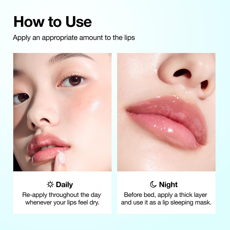 Anua PDRN Lip Serum, Long-lasting Hydration for Dry, Cracked Lips,