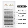 Obeyalash Wimpern Extensions 0,07mm D Curl 9–14 mm Wimpernverlängerung Easy