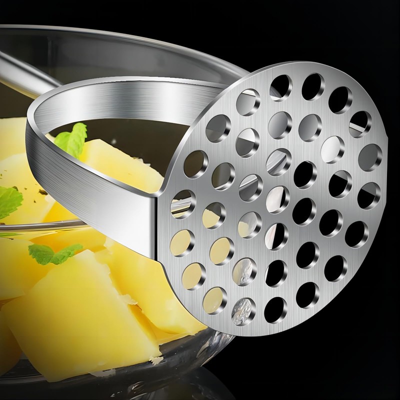 GREATLINK Potato Masher,Heavy Duty Stainless Steel kitchen Steel Potato Masher,Mashed