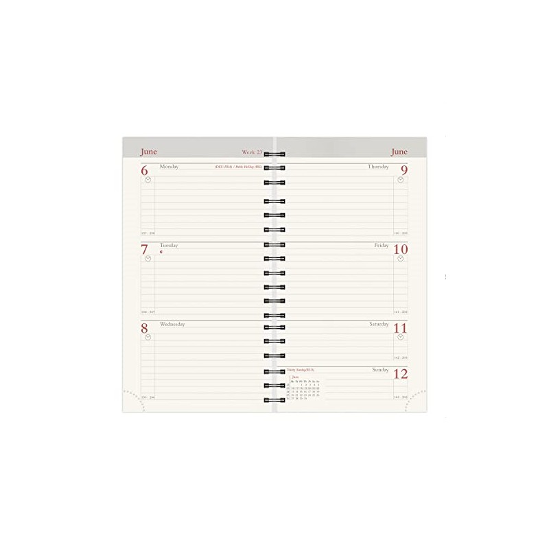 2025 Senator (13 month) Pocket Diary Insert/Refill - Week to