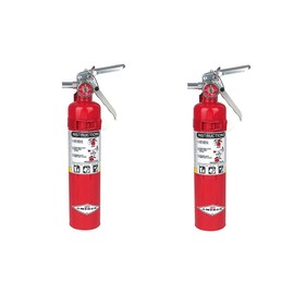 Amerex B417, 2.5lb ABC Dry Chemical Class A B C Fire Extinguisher, with Wall Bracket (2-PACK)