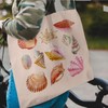 OTOUO Coastal Seashell Tote Bag - Pink Shell Canvas Tote