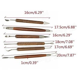 COMIART CREATE COLOR LIFE 6Pcs Carving Clay Sculpting Hand Chisel Modeling Making Woodworking Process Tool