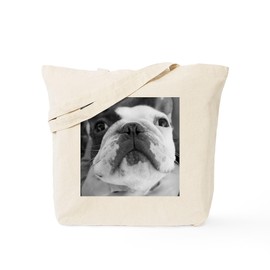 CafePress French Bulldog Tote Bag Reusable Natural Beige Canvas Shopping Bag