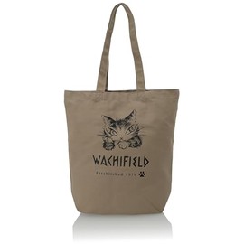 Wachifudo VTHE-02 Dayan Cat Tote Bag, Women's, Unisex, Men's, Lightweight, Canvas, A4, Compact, Work or School, Large Capacity, Dayan, Cat Goods, Medium, Large, Eco Bag, Lesson Bag, sand beige