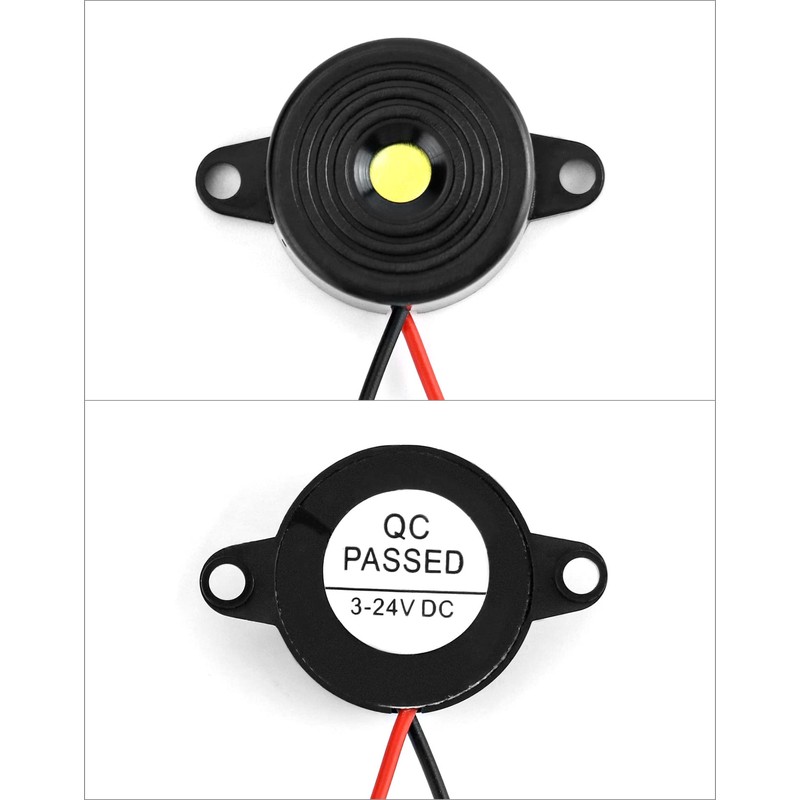 QWORK QWORK? 8 Pcs Electronic buzzer , 3-24V piezoelectric buzzer
