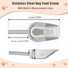 USYOGO Matel pet dog cat food measuring scoop 1 cup,Food-grade