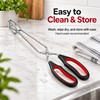 28 cm Stainless Steel BBQ Tongs – Non-Slip Long Handle
