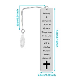 Christian Bookmark Inspirational Gifts for Women Men Inspirational Bible Verse Bookmark for Girls Daughter Book Lovers Bookworm Reading Lovers Religious Scripture Gifts for Friend Baptism Faith Gifts