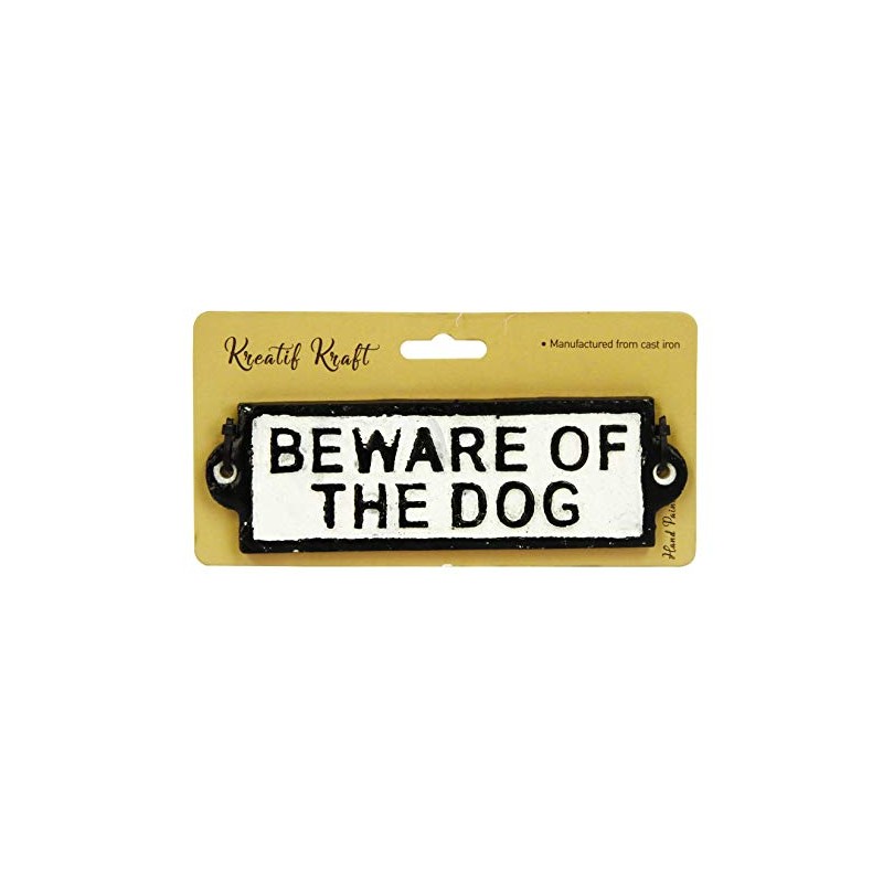 Kreatif Kraft 83501 'Beware of The Dog' Cast Iron Sign