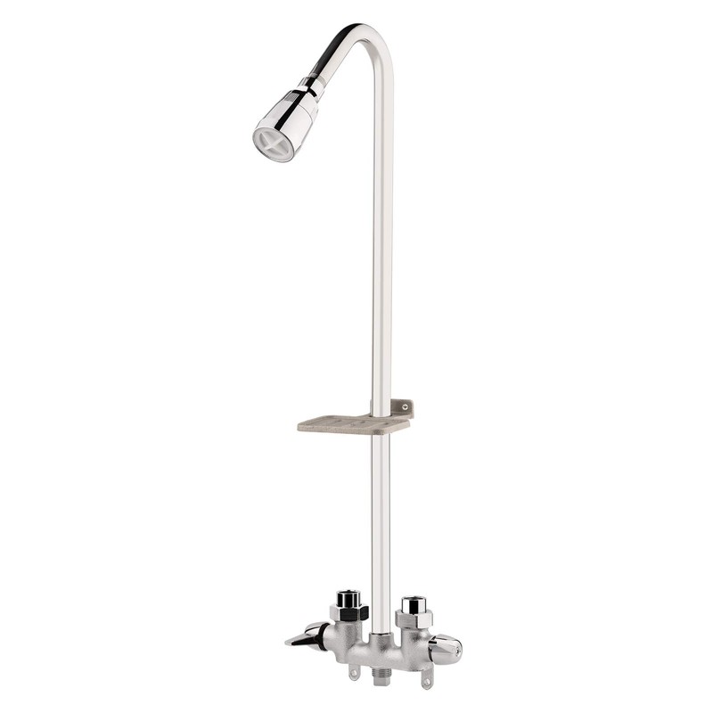 Artiwell Outdoor Shower Fixture System,with Rustproof Riser and Riser Extension,