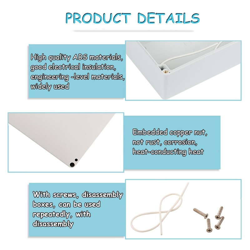 Zydiwo Junction Box Waterproof IP65 Wiring Junction Box Electrical Project