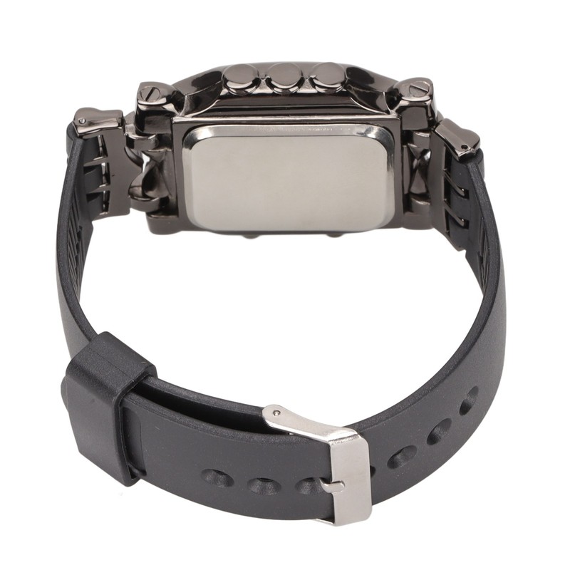 Men's LED Watch Classic Fashion Men's Rectangular Watch with Binary