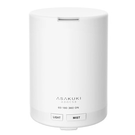 ASAKUKI Essential Oil Diffuser, 5-in-1 Quiet Humidifier, Home Fragrance Aroma Diffuser with 7 LED Color Changing Light and Auto-Off Switch (Pure White)