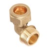 15mm x 1/2" Male Compression Parallel Elbow - Bag of 10