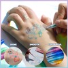 Sirena Set de 16 Plumas para Arte Corporal con Glitter