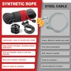 HOKINETY Synthetic Winch Rope Kit - 1/4" x 50' 10000