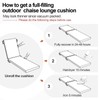 Crestlive Products Chaise Lounge Cushion, Outdoor Cushion for Patio Furniture,