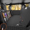 Dog Seat Cover for Car Back Seat Zipper Mesh Window