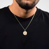 trendor Libra Zodiac Sign Diameter 20 mm Men's Necklace Gold