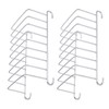 Yardwe 2pcs Toast Bread Rack Holder 8 Slice Holes Stainless