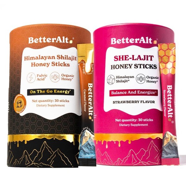 BOGO Him & Her Bundle | Shilajit Honey Sticks Caramel