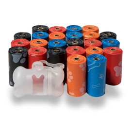 Best Pet Supplies Dog Poop Bags, Rip-Resistant and Doggie Waste Bag Refills with d2w Controlled-Life Plastic Technology - Mixed Colors, 360 Bags