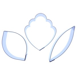 Valley Cutter Company Cymbidium Orchid Set of 3 Stainless Steel Sugarcraft Cutters