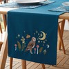 Catherine Lansfield Enchanted Twilight Animals Cotton Dining Table Runner, Navy