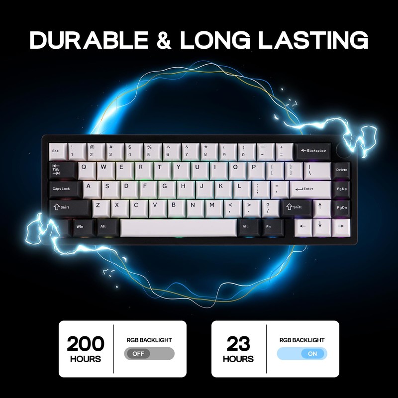 EPOMAKER Galaxy65 Wireless QMK/VIA Mechanical Keyboard, Ball-Catch Anodized Aluminum Custom