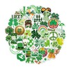 50Pcs St. Patrick’s Day Sticker Set Shamrock, Lucky, Clover, and
