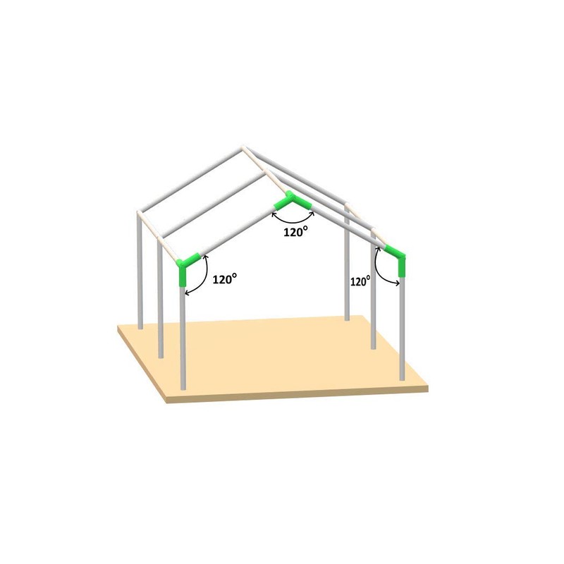 Canopy Tent Fittings 1-3/4" Connectors 3 Way, 4 Way Set
