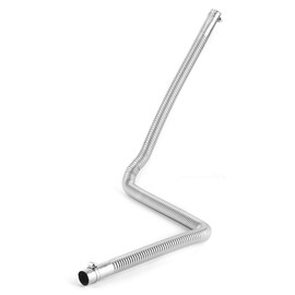 Generator Exhaust Extension Kit-1 Inch Flexible Exhaust Pipe - Air Heater Pipe Exhaust Pipe Heater Parking Air Heater Exhaust Pipe Gas Vent Hose Stainless Steel 2.5cm/1in Inner
