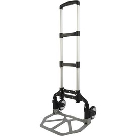 Folding Hand Truck - Dolly Cart with 154lb Capacity - Lightweight and Compact Aluminum Folding Cart with Telescoping Handle for Moving by Stalwart