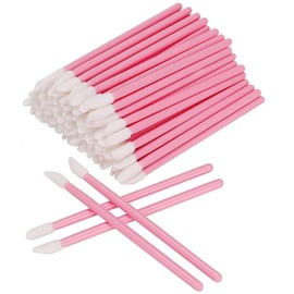 200 Pcs Lip Wands Applicators, Lipstick Testers Lint Free Applicators for Makeup Lip Brushes Wands Makeup Beauty Tool Pink