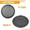 Partuto 2 Pcs 6" Universal Speaker Cover Mesh Subwoofer Grill