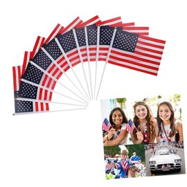 CORHAD USA Mini Banner Flags Hand Signal Banner Lightweight Flags for Independence Day Celebrations