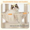 Heybly Cat Tree, Kitten Tower with Large Soft Cat Basket,